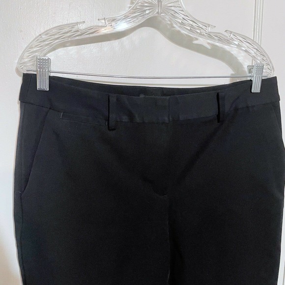 TALBOTS Barely Boot Curvy Black Trouser Dress Pant Sz 12 Petite Stretch Career - Picture 2 of 4